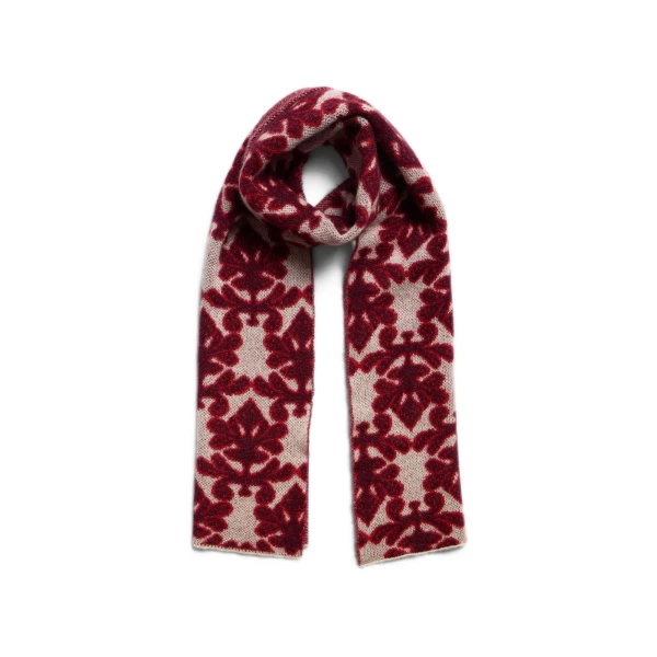La DoubleJ Half-Light Scarf in Herald Cream at Luxury Shoes 