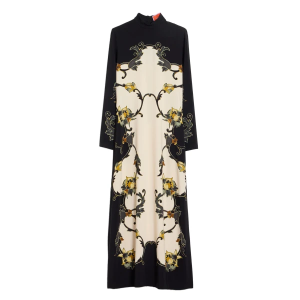 Halle Dress in Buttercup Black