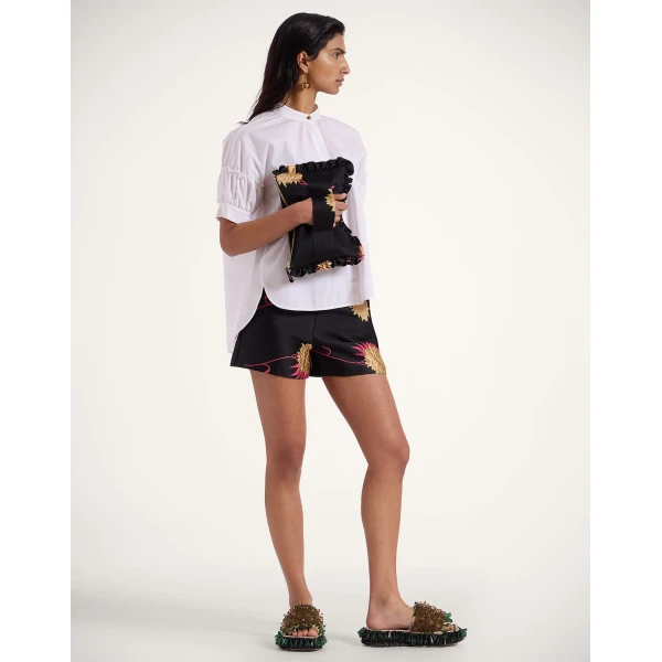 La DoubleJ Hand Pochette in Derby Black at Luxury Shoes 