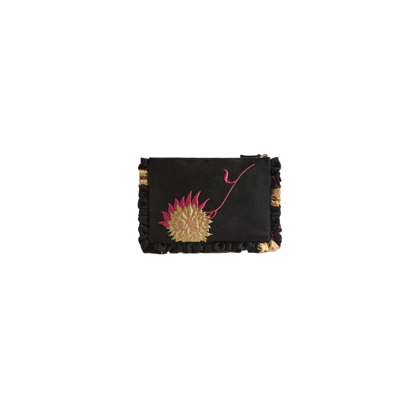 La DoubleJ Hand Pochette in Derby Black at Luxury Shoes 