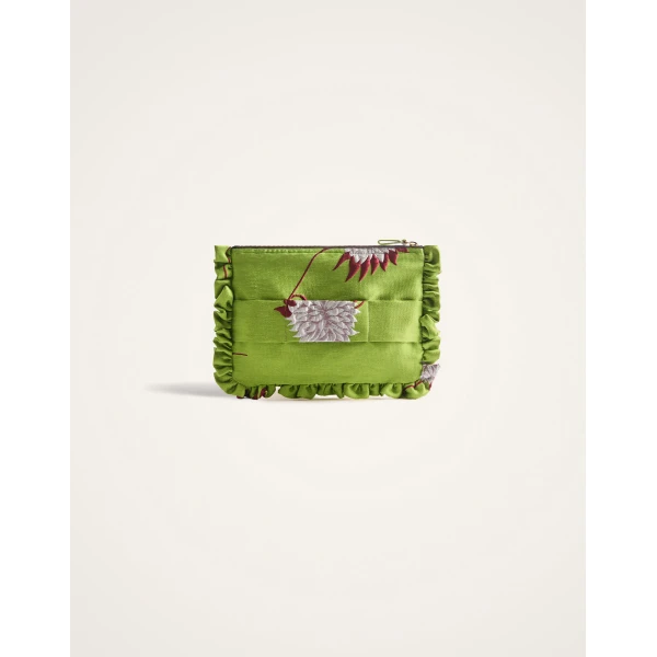 La DoubleJ Hand Pochette in Derby Lime at Luxury Shoes 