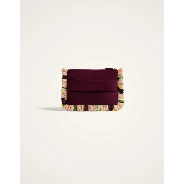 La DoubleJ Hand Pochette in Farfalla Ivory at Luxury Shoes 