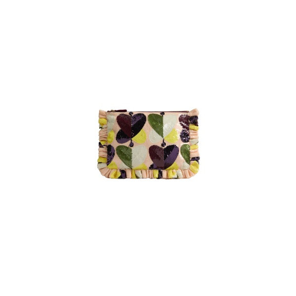 La DoubleJ Hand Pochette in Farfalla Ivory at Luxury Shoes 