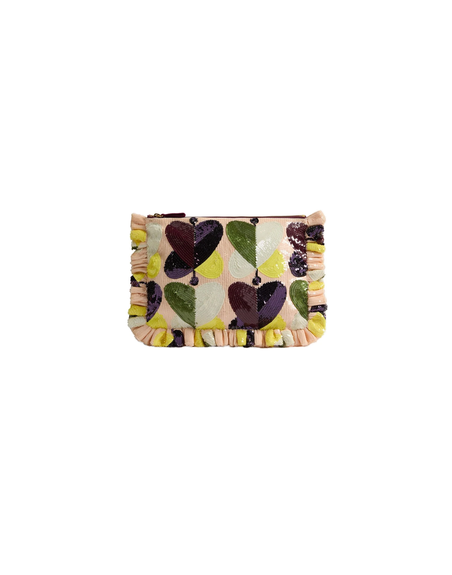 La DoubleJ Hand Pochette in Farfalla Ivory at Luxury Shoes La DoubleJ Hand Pochette in Farfalla Ivory at Luxury Shoes