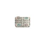 La DoubleJ Hand Pochette in Florette Tiles Ecru at Luxury Shoes 