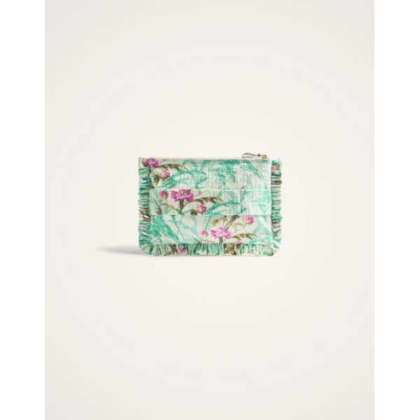 La DoubleJ Hand Pochette in Heath Mint at Luxury Shoes 