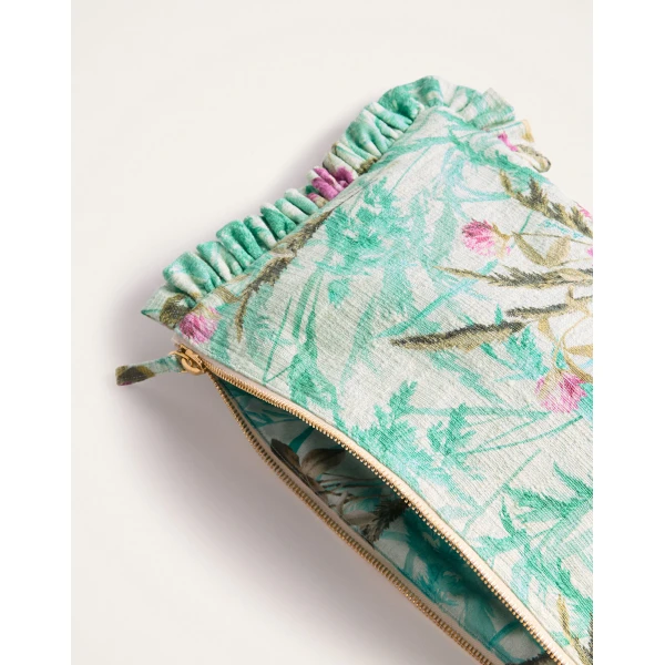 La DoubleJ Hand Pochette in Heath Mint at Luxury Shoes 