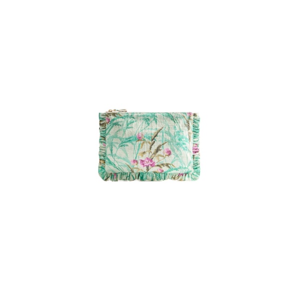 La DoubleJ Hand Pochette in Heath Mint at Luxury Shoes 