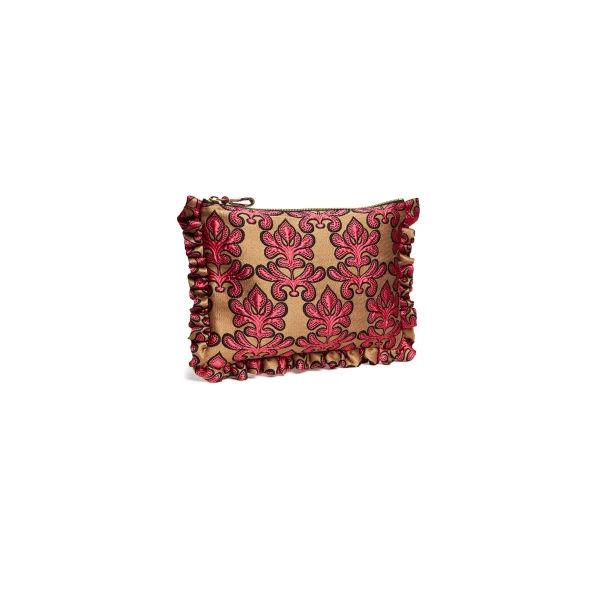 La DoubleJ Hand Pochette in Herald Fuchsia at Luxury Shoes 