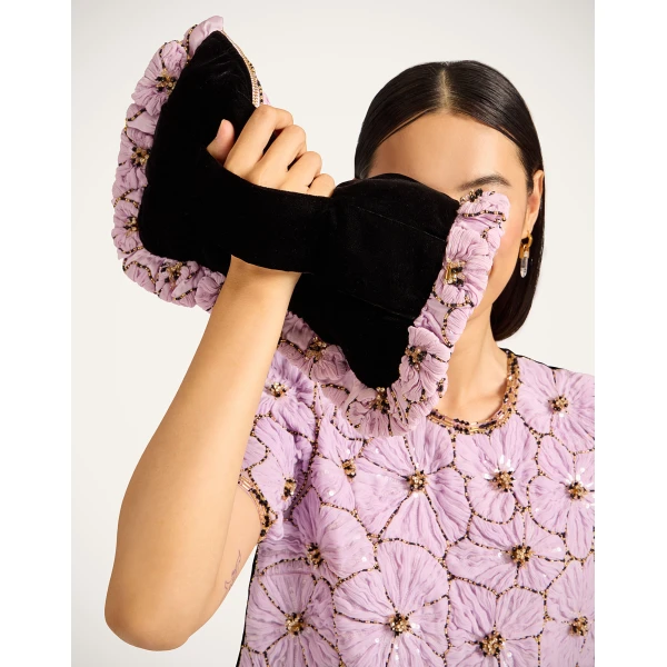 La DoubleJ Hand Pochette in Lilac at Luxury Shoes 