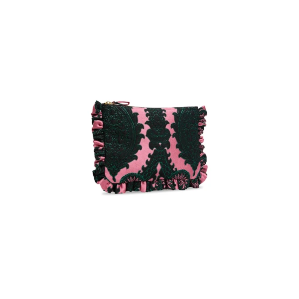 La DoubleJ Hand Pochette in Oltrarno Pink at Luxury Shoes 