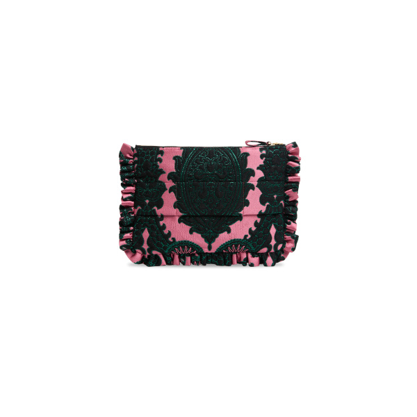 La DoubleJ Hand Pochette in Oltrarno Pink at Luxury Shoes 