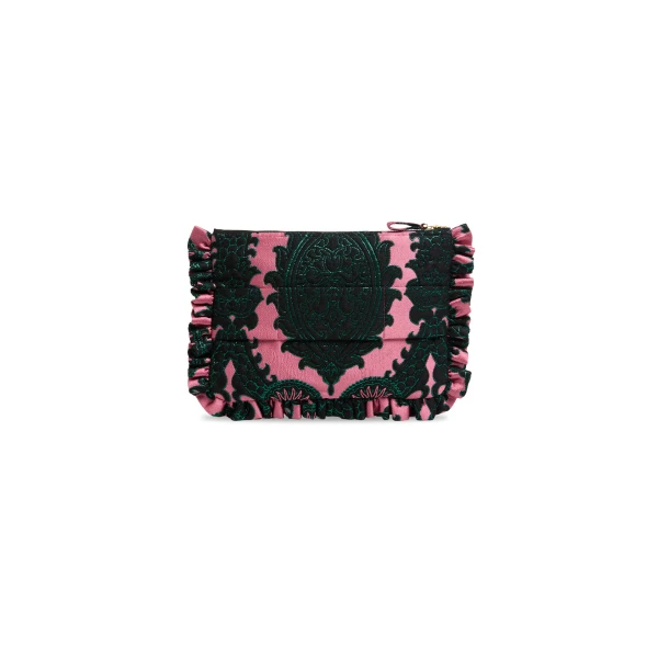 La DoubleJ Hand Pochette in Oltrarno Pink at Luxury Shoes 
