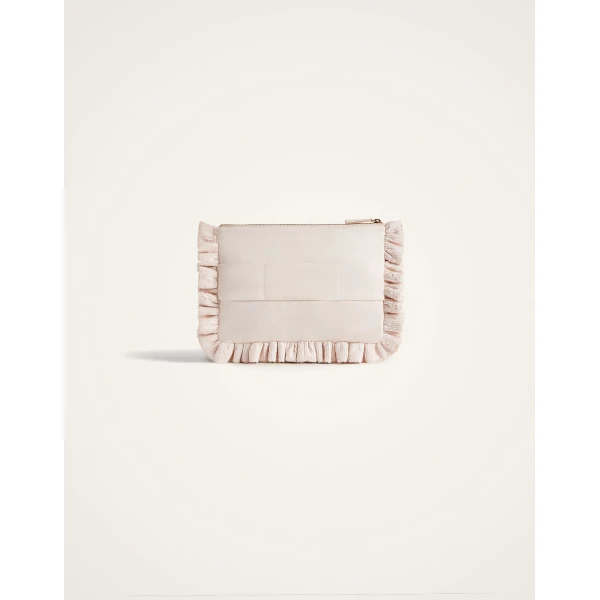La DoubleJ Hand Pochette in Palazzo Chocolate at Luxury Shoes 
