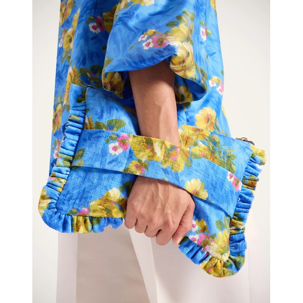 La DoubleJ Hand Pochette in Riptide Light Blue at Luxury Shoes 
