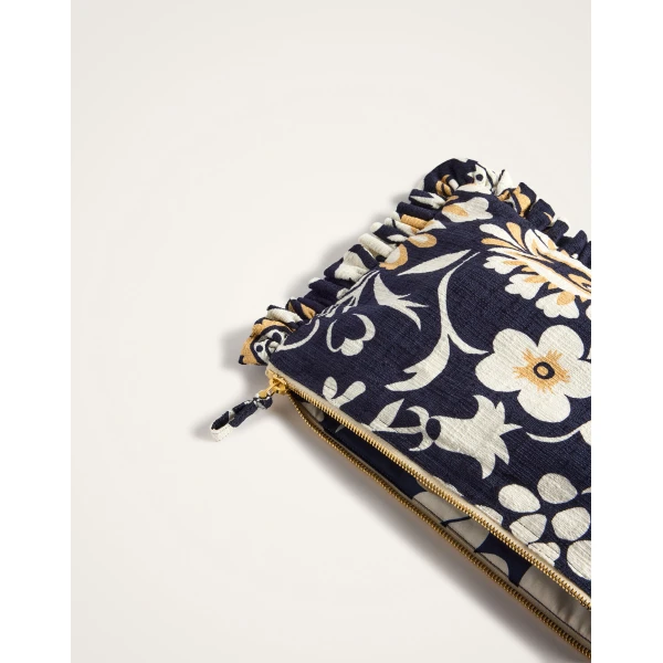 La DoubleJ Hand Pochette in Selva Blue at Luxury Shoes 
