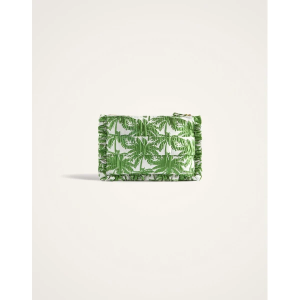 La DoubleJ Hand Pochette in Tropicana White at Luxury Shoes 
