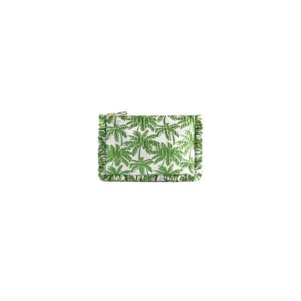 La DoubleJ Hand Pochette in Tropicana White at Luxury Shoes 
