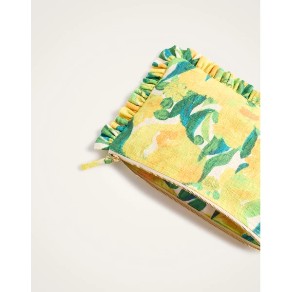 La DoubleJ Hand Pochette in Zesty Yellow at Luxury Shoes 