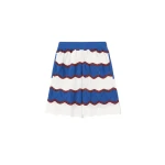 La DoubleJ Hang Ten Shorts in Color Block Ivory & Blue