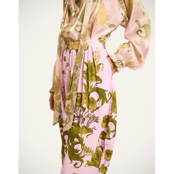 La DoubleJ Harem Pants in Coven Pink at Luxury Shoes 