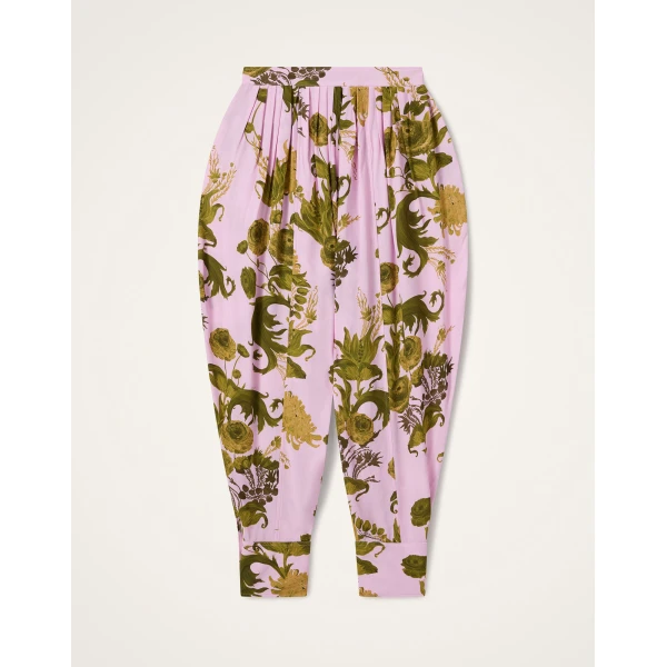 La DoubleJ Harem Pants in Coven Pink at Luxury Shoes 