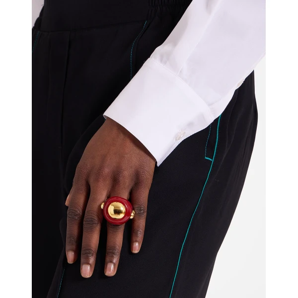 La DoubleJ Hathor Ring in Red, view 2