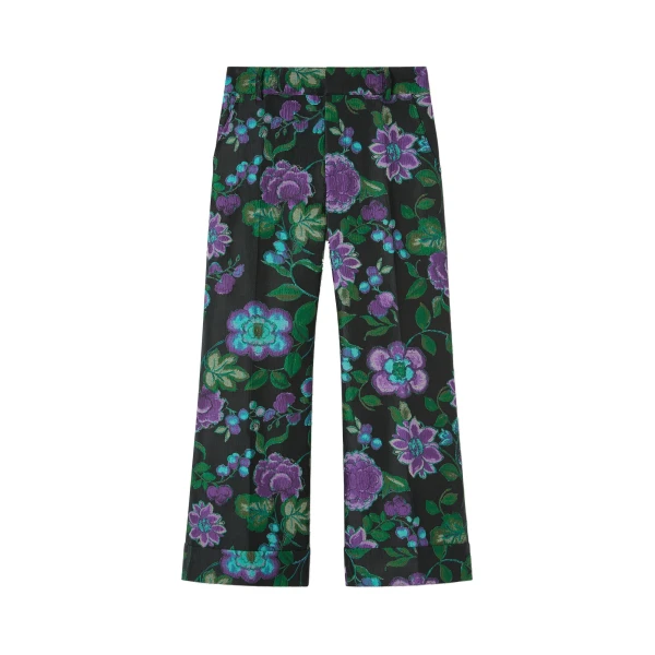 La DoubleJ Hendrix Pants in Botanical Black at Luxury Shoes 