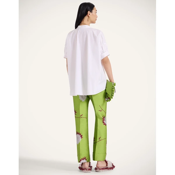 La DoubleJ Hendrix Pants in Derby Lime at Luxury Shoes 