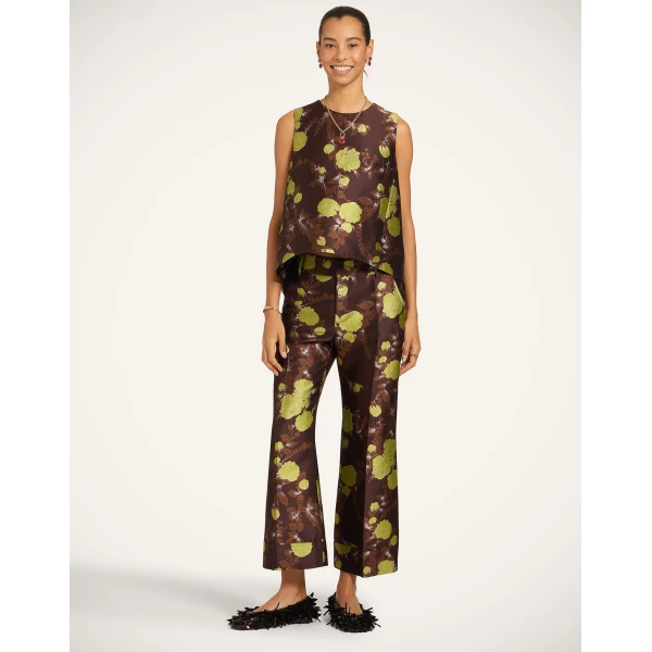 La DoubleJ Hendrix Pants in Devon Brown at Luxury Shoes 