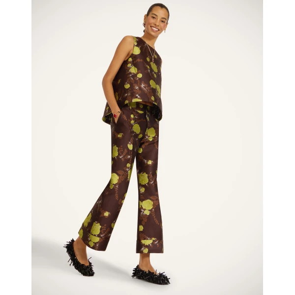 La DoubleJ Hendrix Pants in Devon Brown at Luxury Shoes 