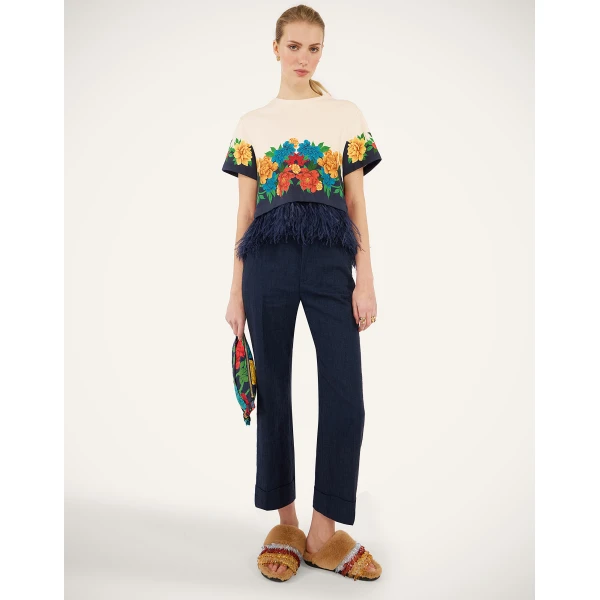 La DoubleJ Hendrix Pants in Midnight Blue, view 2