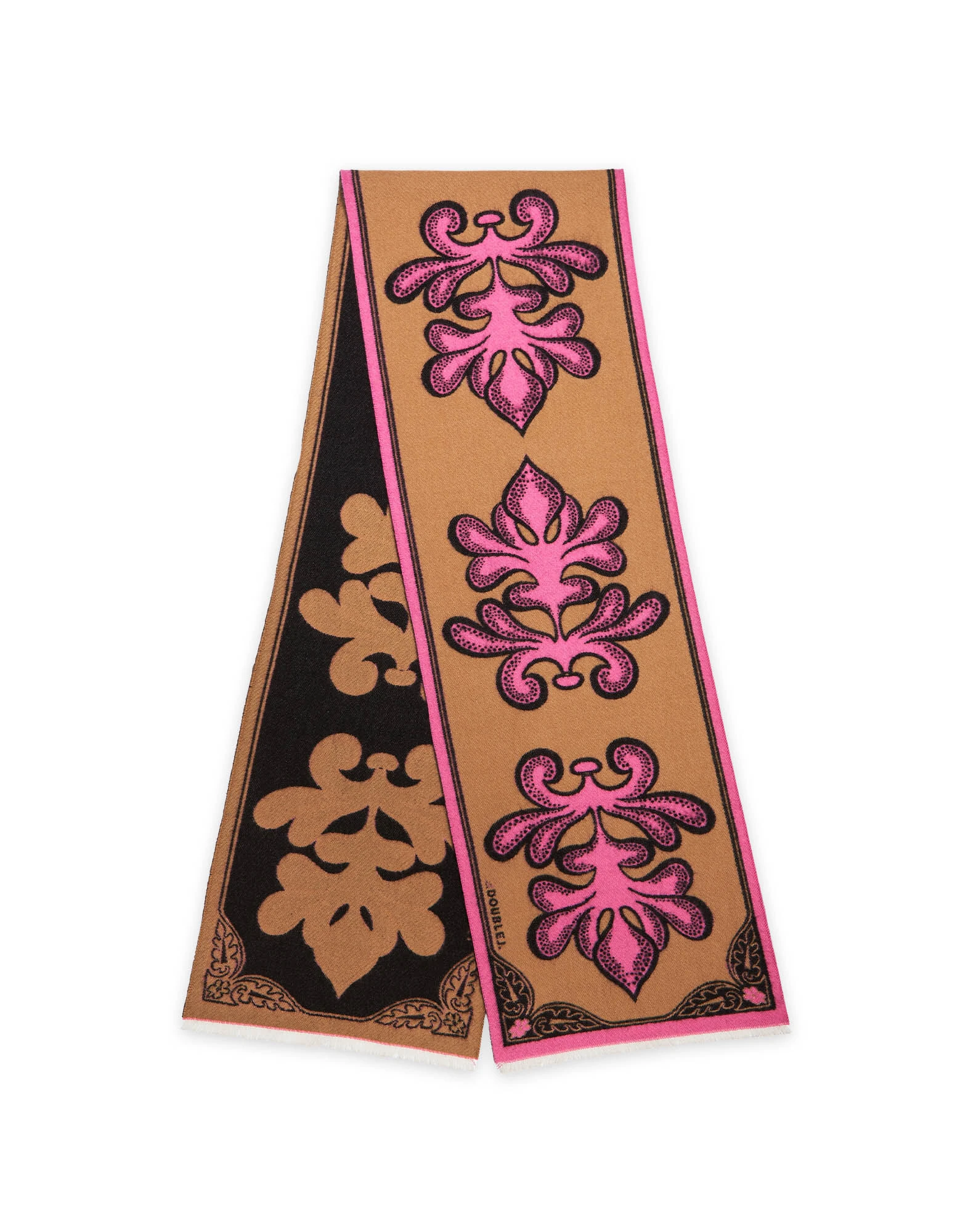 La DoubleJ Herald Scarf 30 in Herald Chocolate at Luxury Shoes La DoubleJ Herald Scarf 30 in Herald Chocolate at Luxury Shoes