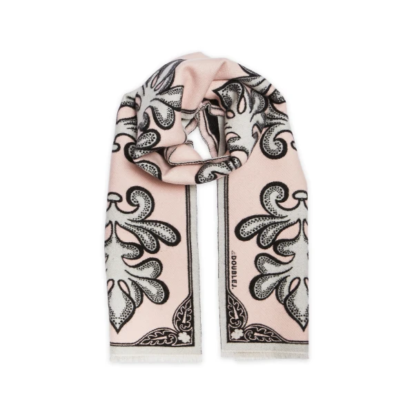 La DoubleJ Herald Scarf 30 in Herald Light Pink at Luxury Shoes 