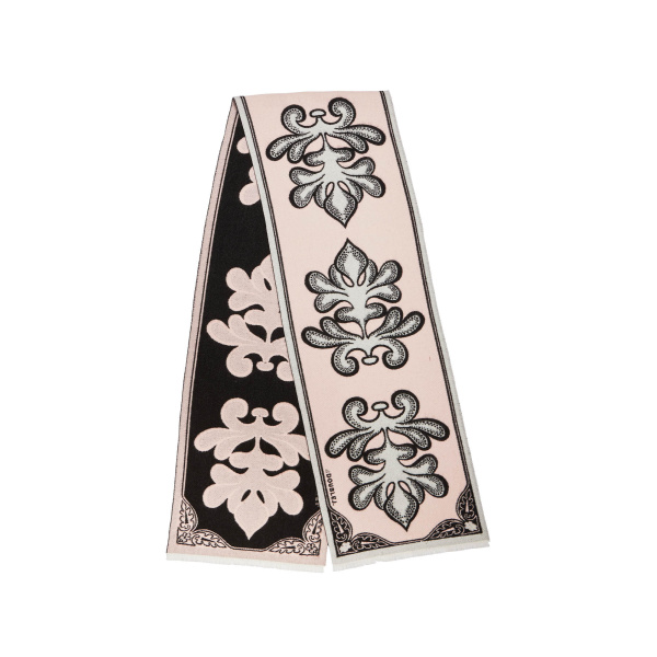 La DoubleJ Herald Scarf 30 in Herald Light Pink at Luxury Shoes 