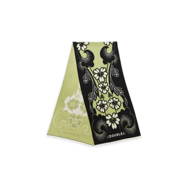 La DoubleJ Herald Scarf 50 in Mayfair Black at Luxury Shoes 