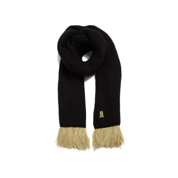 La DoubleJ High Kick Scarf in Anthracite at Luxury Shoes 
