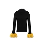 La DoubleJ High Kick Top in Black