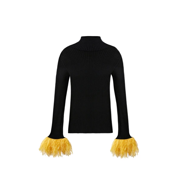 La DoubleJ High Kick Top in Black