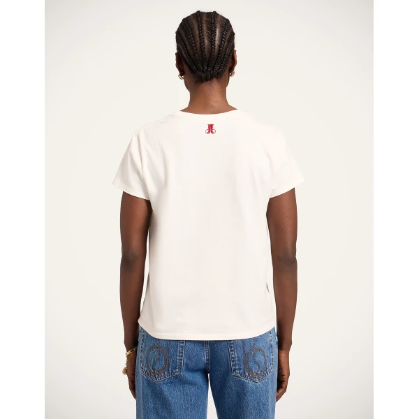 La DoubleJ High Tee Shirt in Divine White, view 3