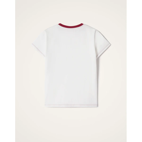 La DoubleJ High Vibe Tee in Butterbird White Top, view 6
