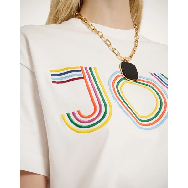 La DoubleJ House T-Shirt in Joy Off White Top, view 6