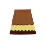 La DoubleJ In My Power Mini Skirt in Color Block Camel and Light Yellow at Luxury Shoes 