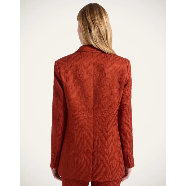 La DoubleJ Jagger Jacket in Animalier Rust, view 3