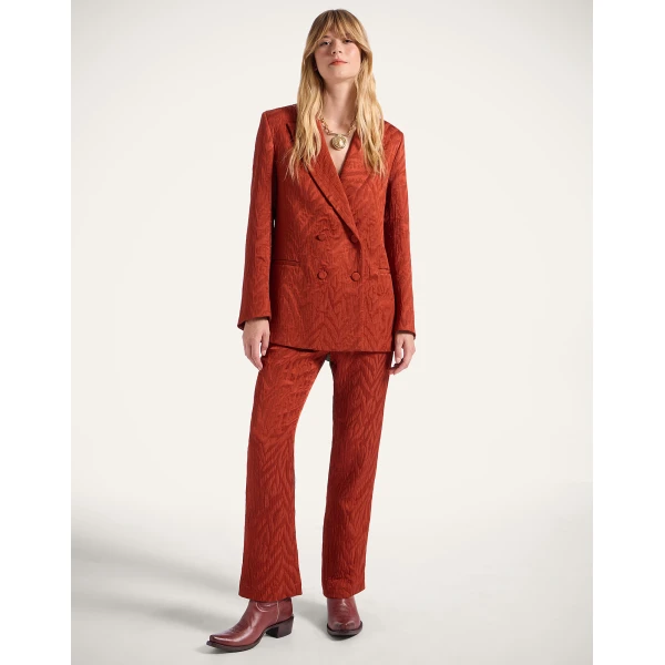 La DoubleJ Jagger Jacket in Animalier Rust, view 5