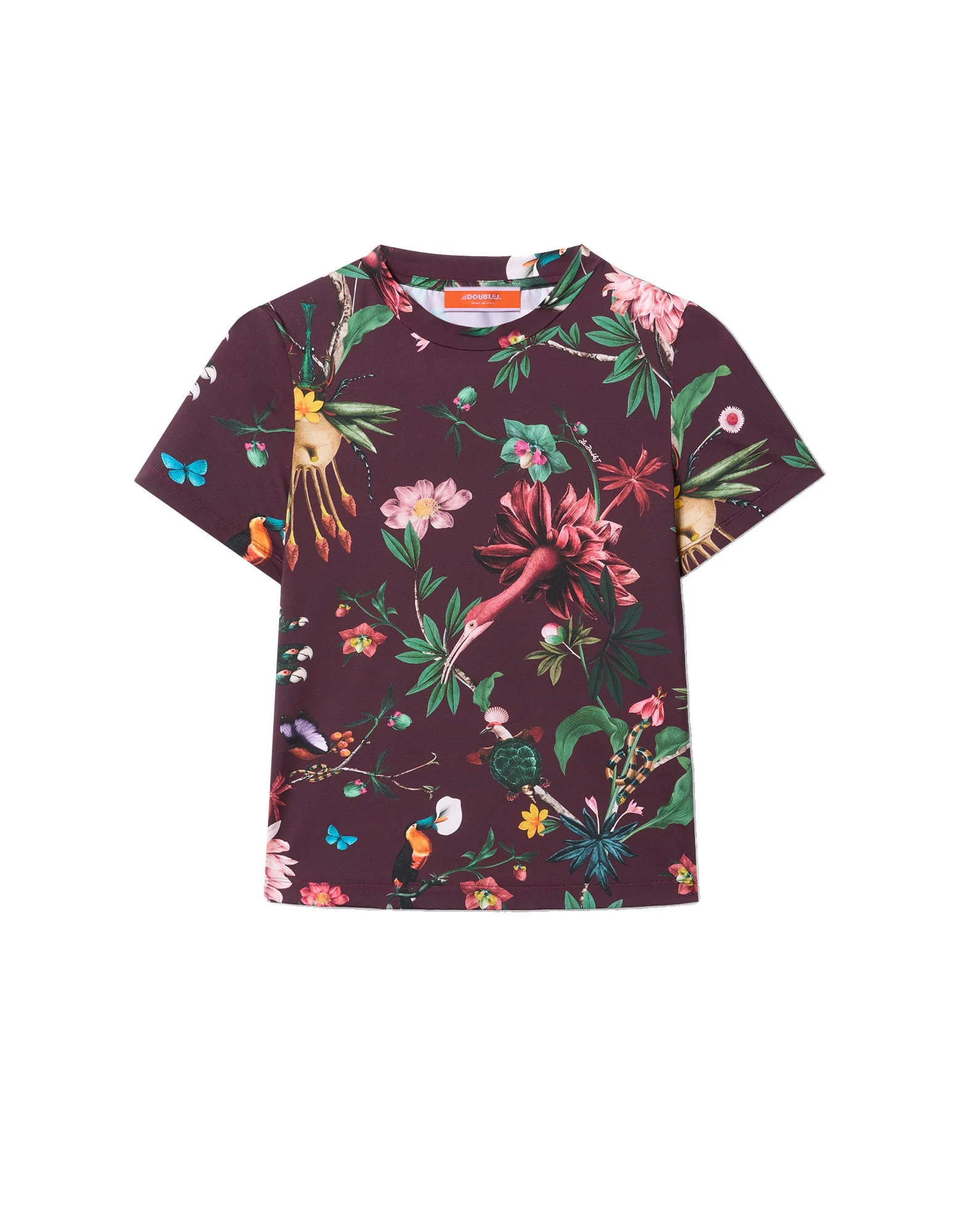 La DoubleJ Jazzercize T-Shirt in Zooflora Burgundy La DoubleJ Jazzercize T-Shirt in Zooflora Burgundy Top