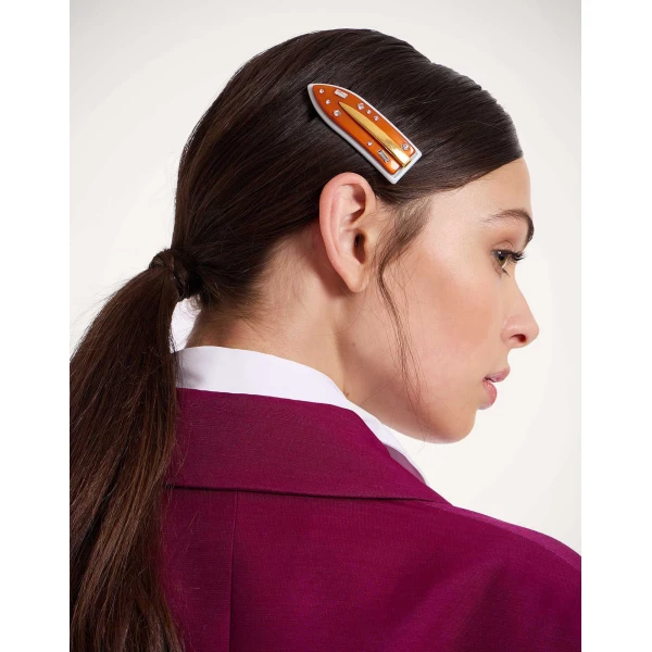 La DoubleJ Jazzy Salon Clip in Orange at Luxury Shoes 