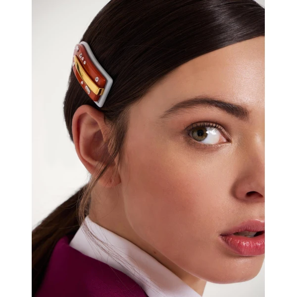 La DoubleJ Jazzy Salon Clip in Orange at Luxury Shoes 