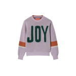 La DoubleJ Joy Sweater in Color Block Lilac & Green