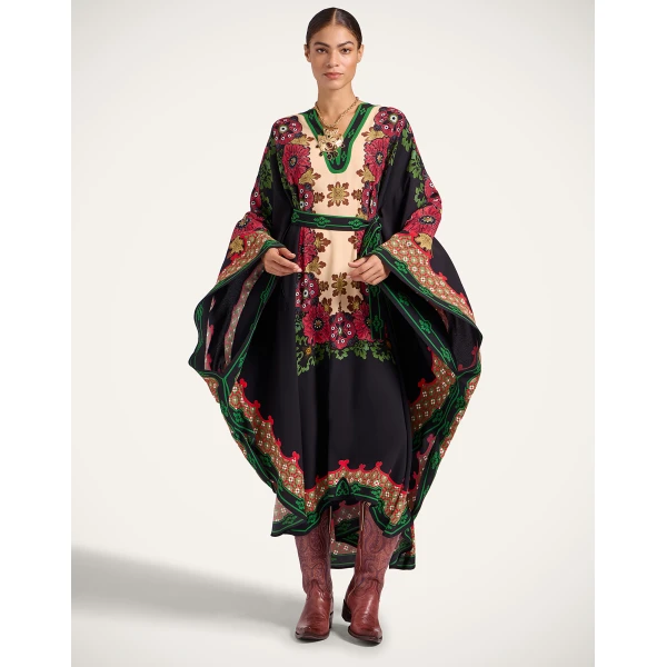 La DoubleJ Karis Kaftan in Bounty Red, view 2